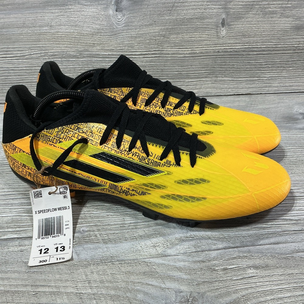 Adidas x SpeedFlow Messi. 3 Mens Soccer Cleats Yellow Size 12 LIMITED EDITION